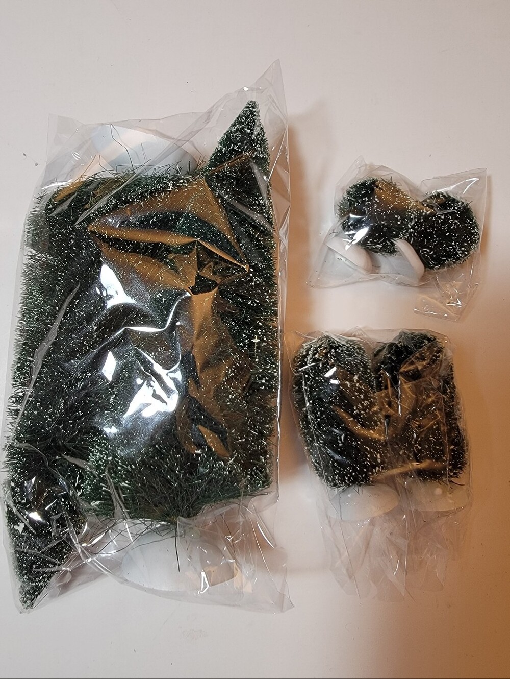 (6) Dept 56 Bottle Brush Green Tree Lot